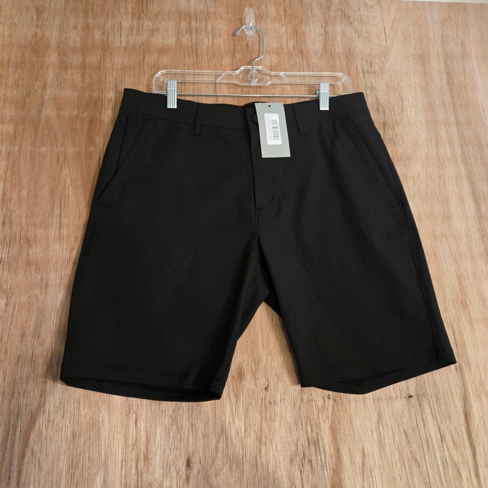 Public Rec Every Day 2.0 Shorts Mens 33 Black Performance Golf Travel NWT